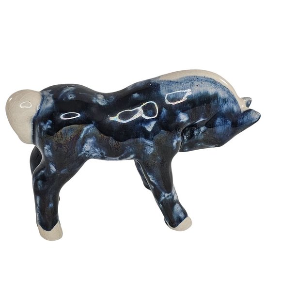 Dorothy Kindell Foal Baby Horse Figurine Blue Head Tucked Down - Picture 11 of 11